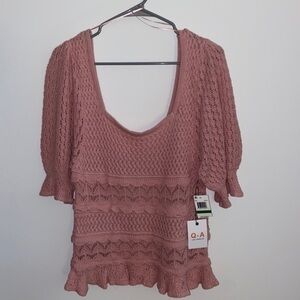 Q & A crocheted sweater